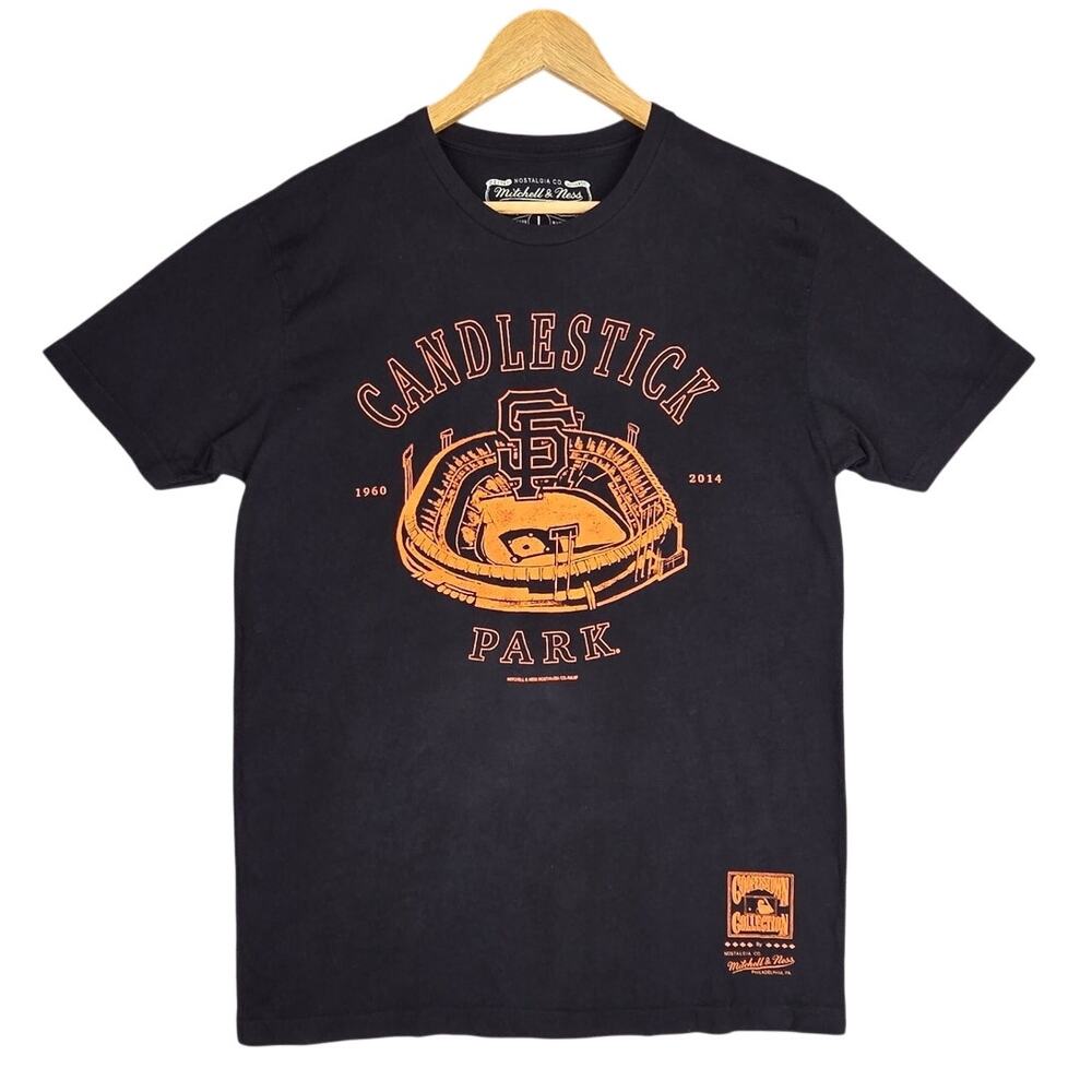 MITCHELL & NESS CANDLESTICK PARK TEE – MEN’S LARGE – SAN FRANCISCO SF  GIANTS